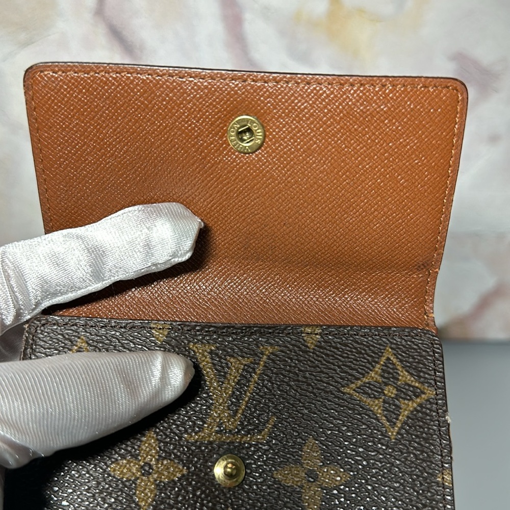 07 Louis Vuitton Monogram Porto Monevier Cardi Double Hook Trifold Wallet Unisex - Picture 13 of 17